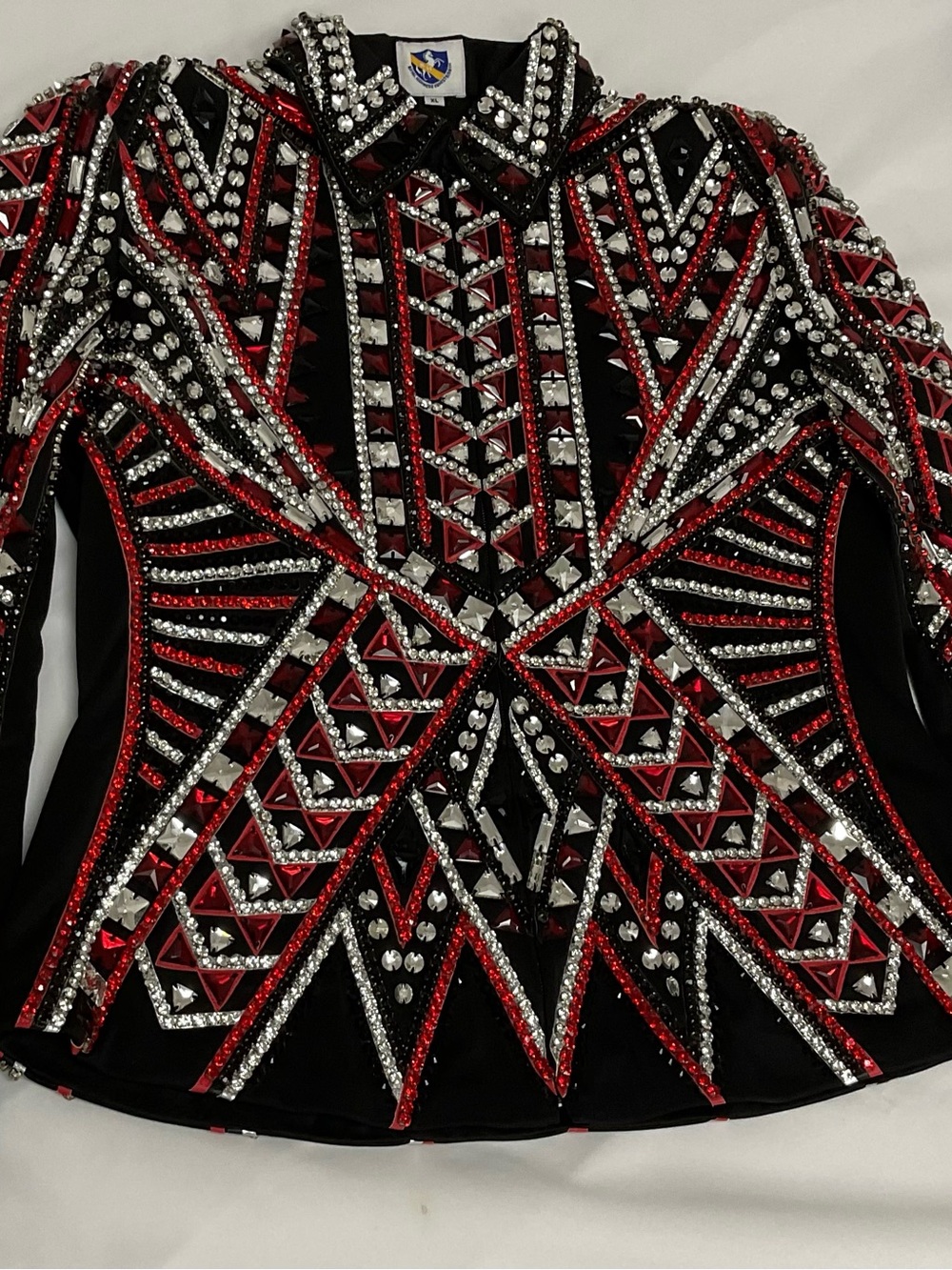 Show Jacket:  Bejeweled Black Red & Silver Statement